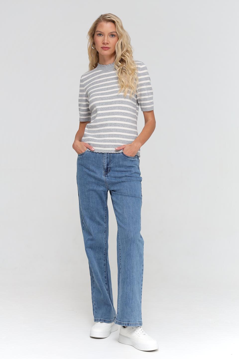 Джинсы UNQ широкие голубые