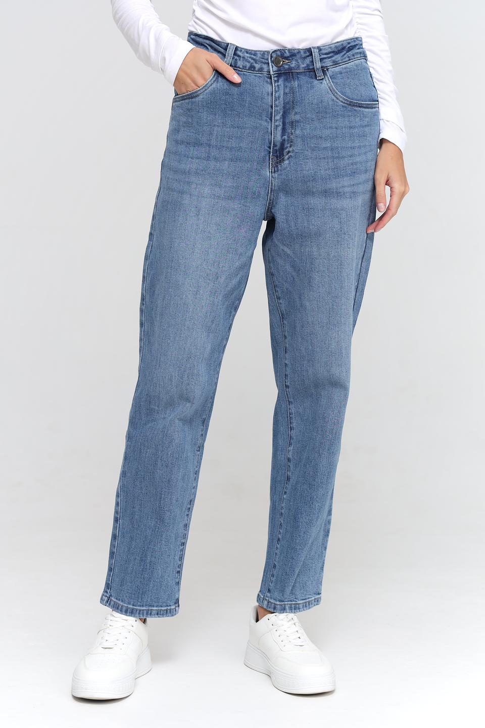 Джинсы UNQ mom fit голубые