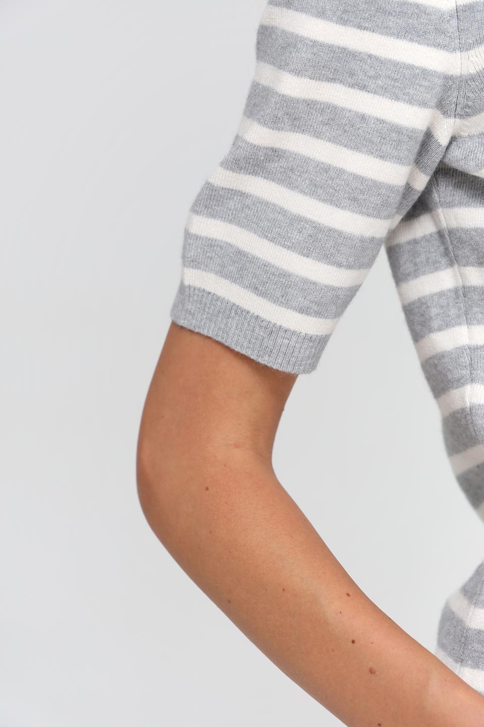 Пуловер Oui в полоску