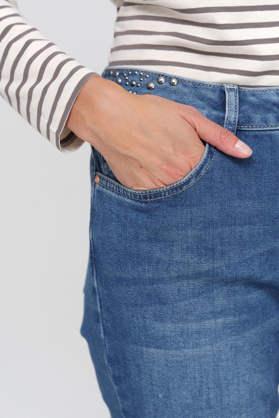 Джинсы Oui клеш синие