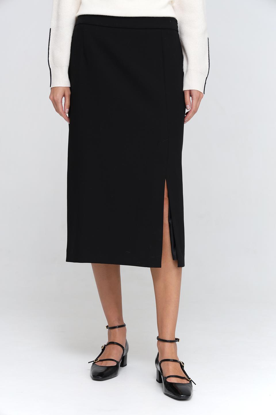 Юбка Gardeur чёрная с разрезом