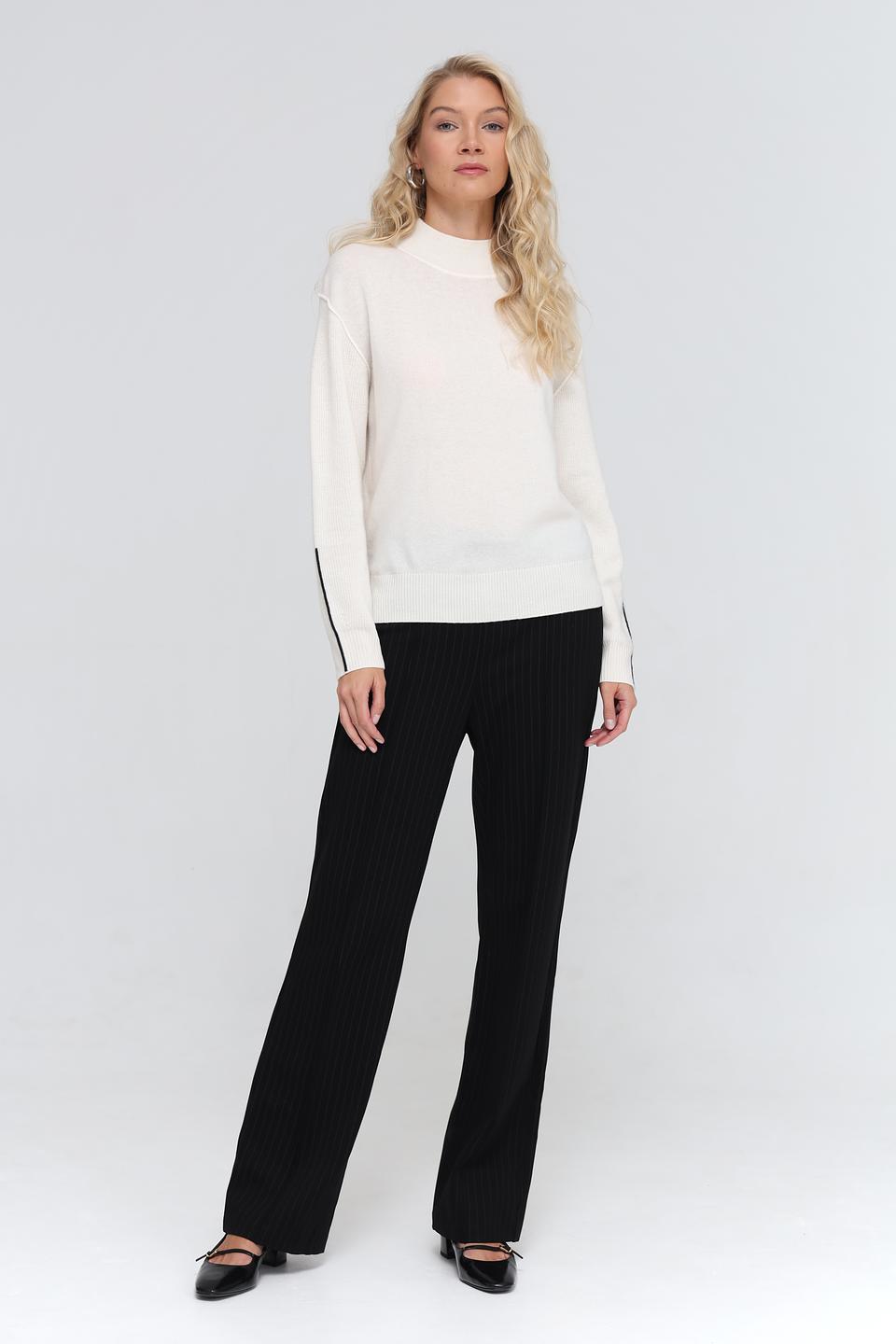 Пуловер Marc Cain кремовый с полосками