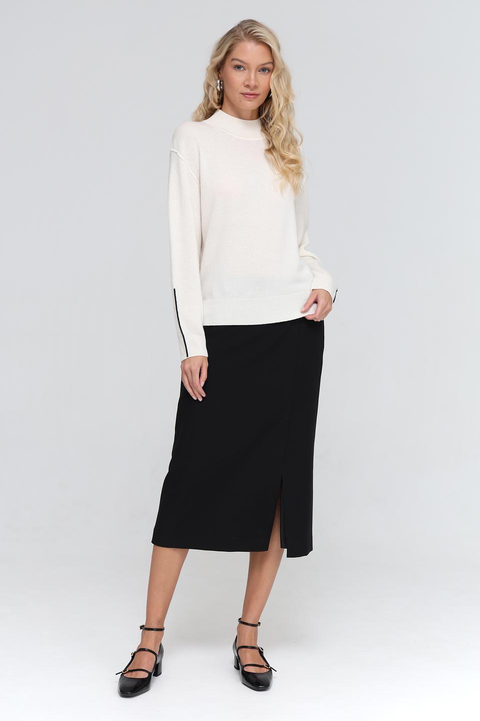 Пуловер Marc Cain кремовый с полосками