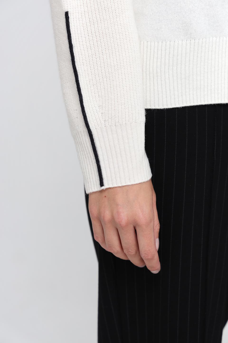 Пуловер Marc Cain кремовый с полосками