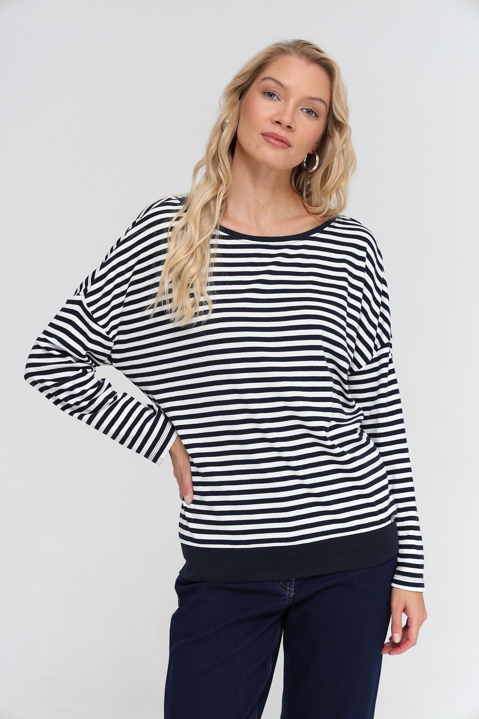 Пуловер Time Zone в полоску