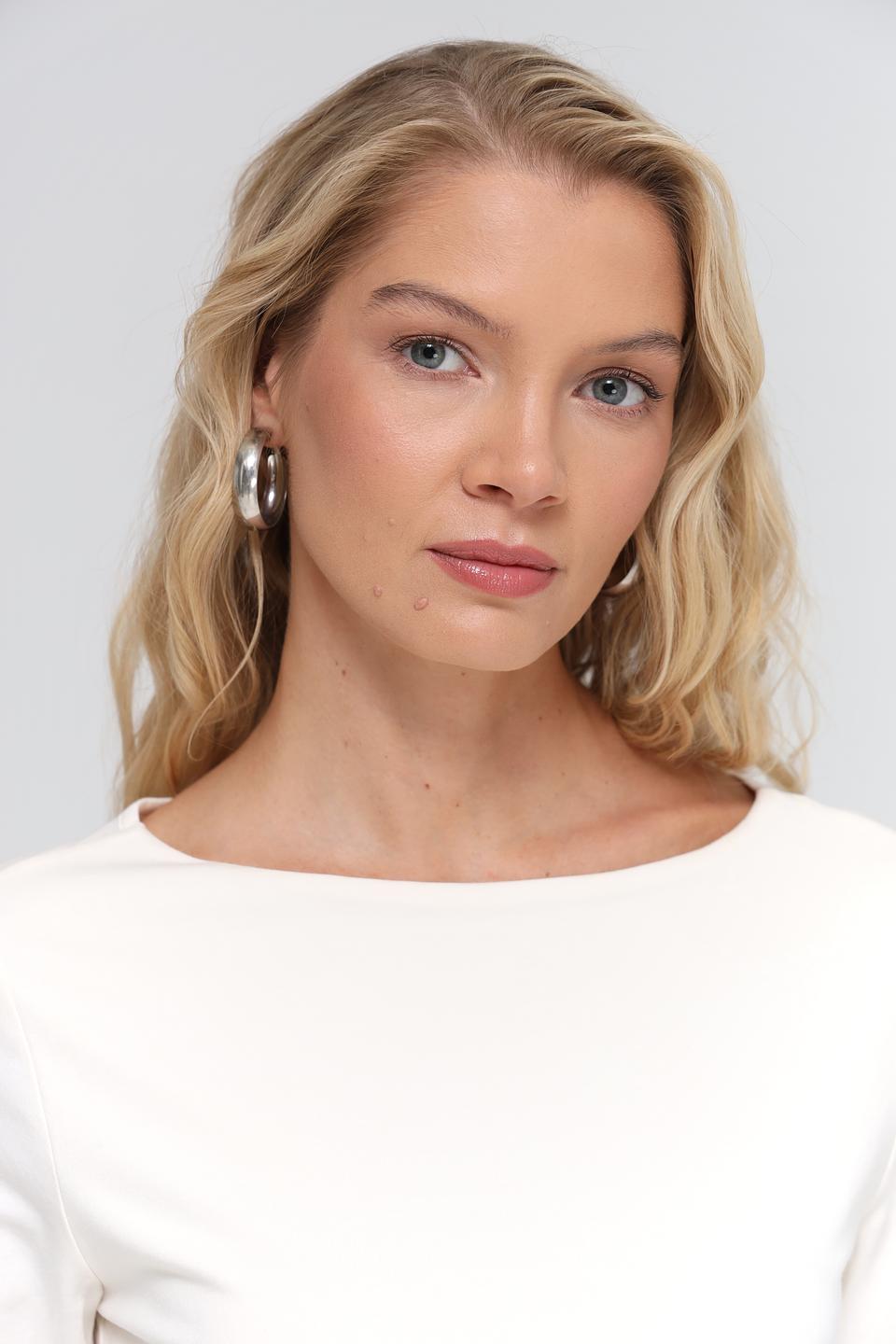 Футболка Oui женская кремовая