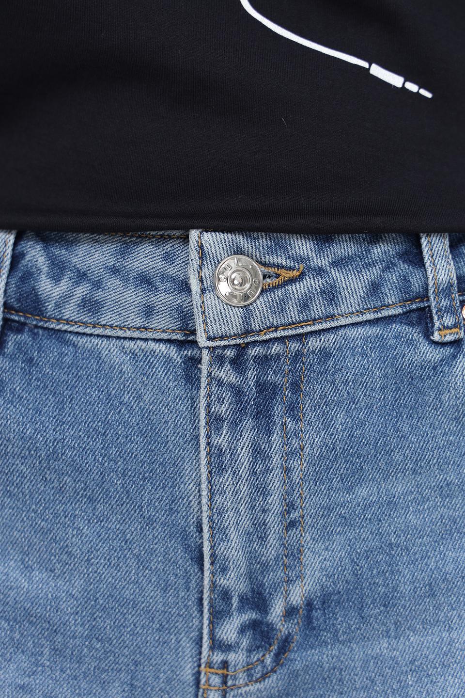 Джинсы широкого кроя Oui голубые