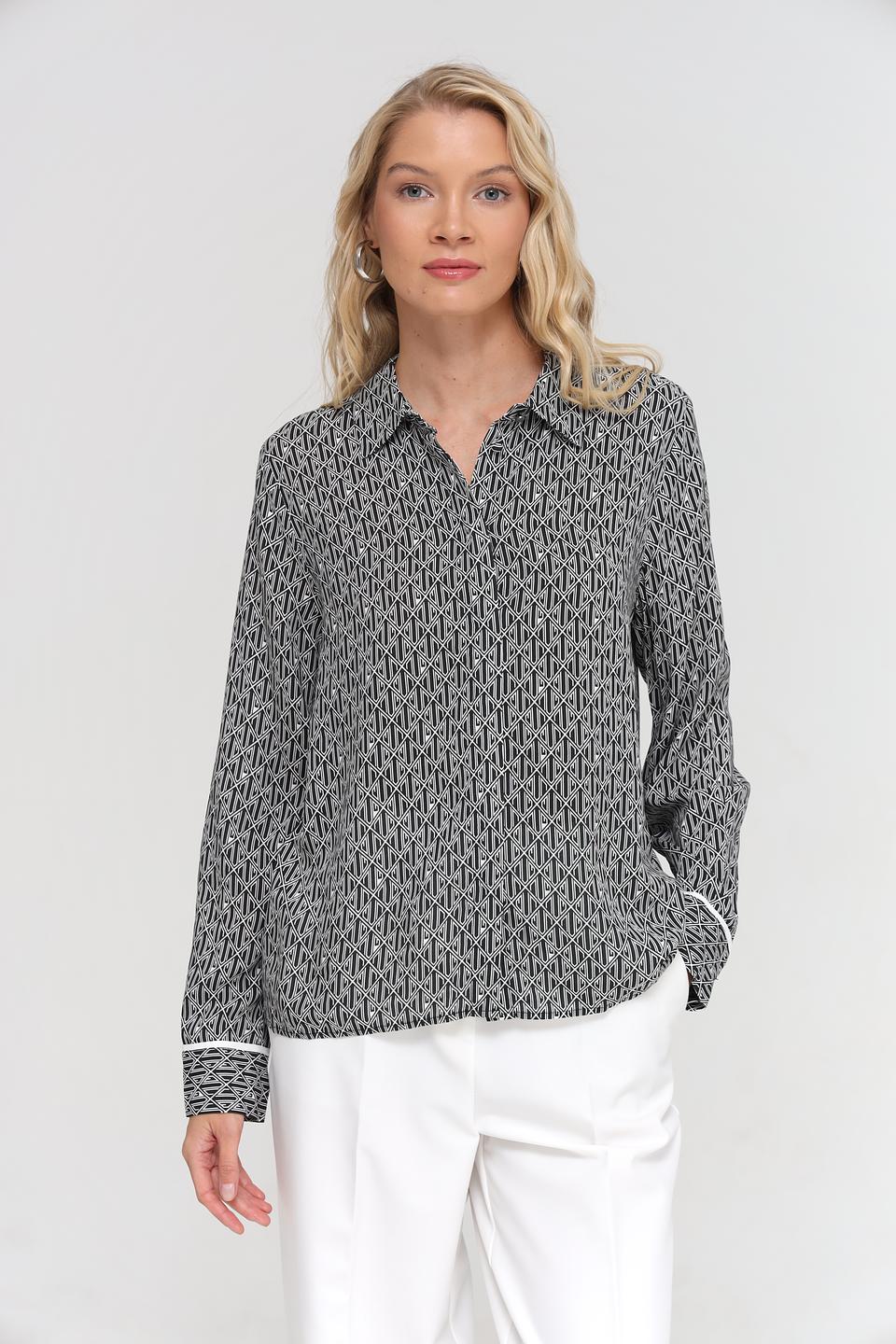 Блуза UNQ с геометрическим принтом
