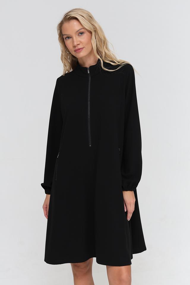 Платье UNQ чёрное с молнией