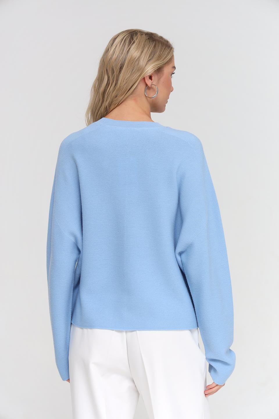 Пуловер UNQ женский голубой