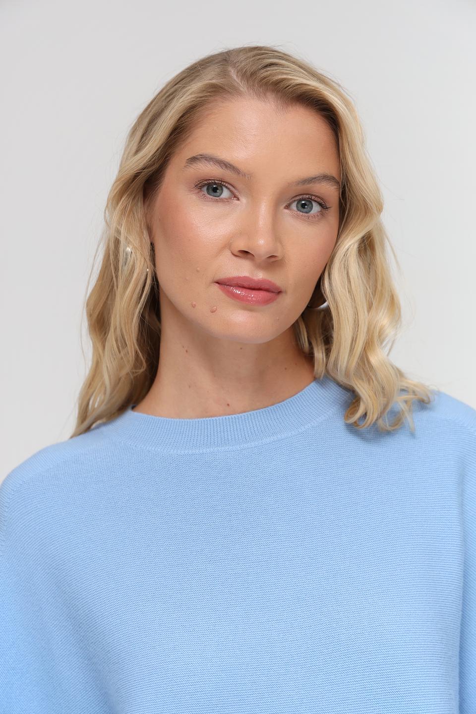 Пуловер UNQ женский голубой