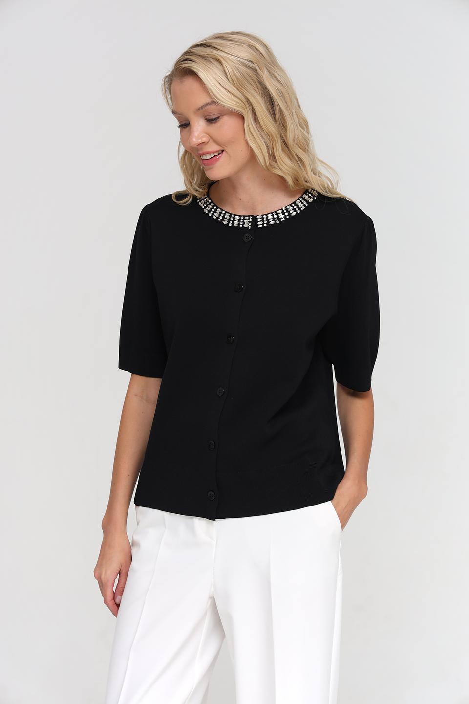 Жакет UNQ с жемчужным декором