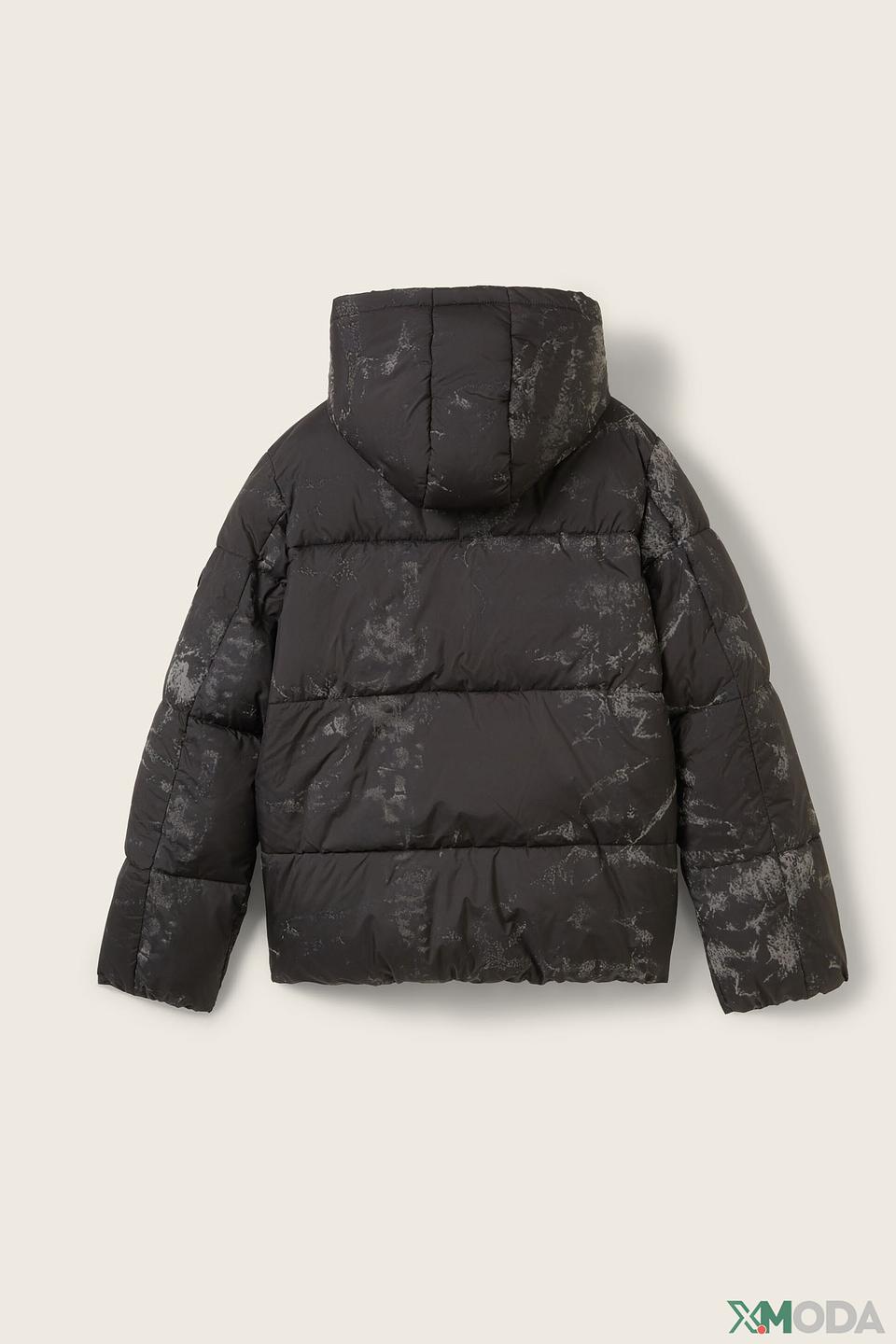 Куртка Tom Tailor с принтом серый