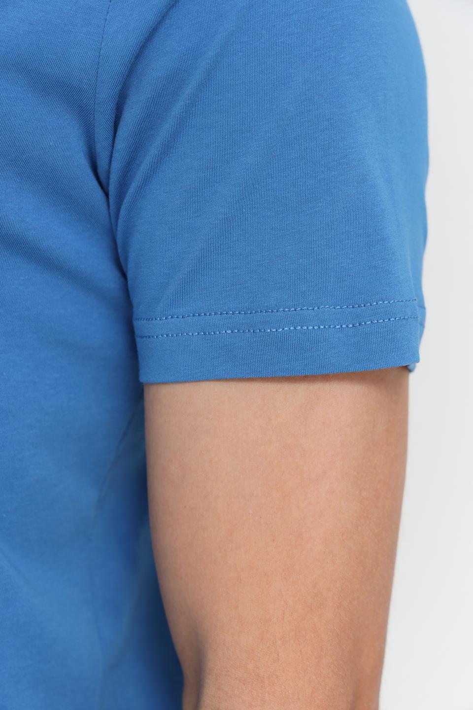 Футболка Lerros men синяя с принтом