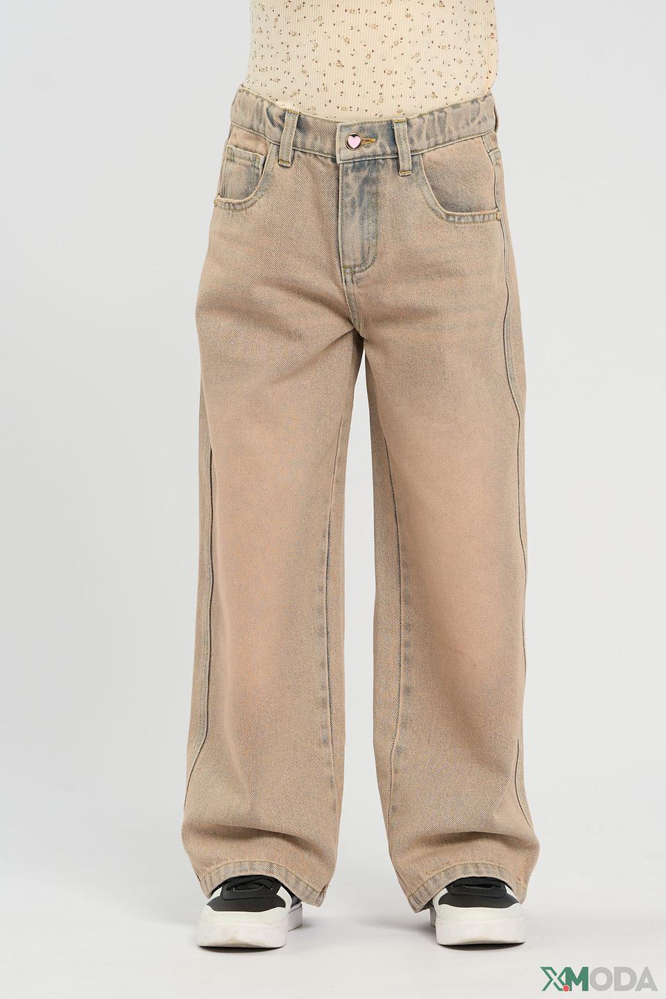 Джинсы Choupette широкие бежевые