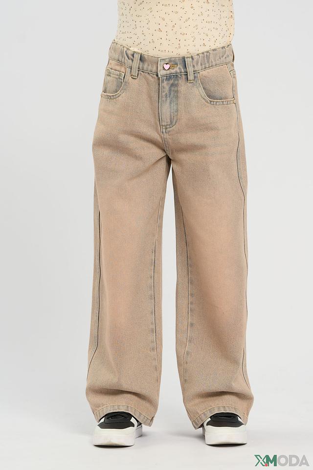 Джинсы Choupette широкие бежевые