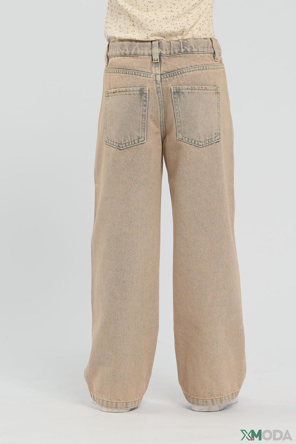 Джинсы Choupette широкие бежевые