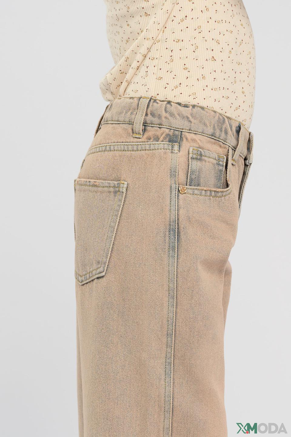 Джинсы Choupette широкие бежевые