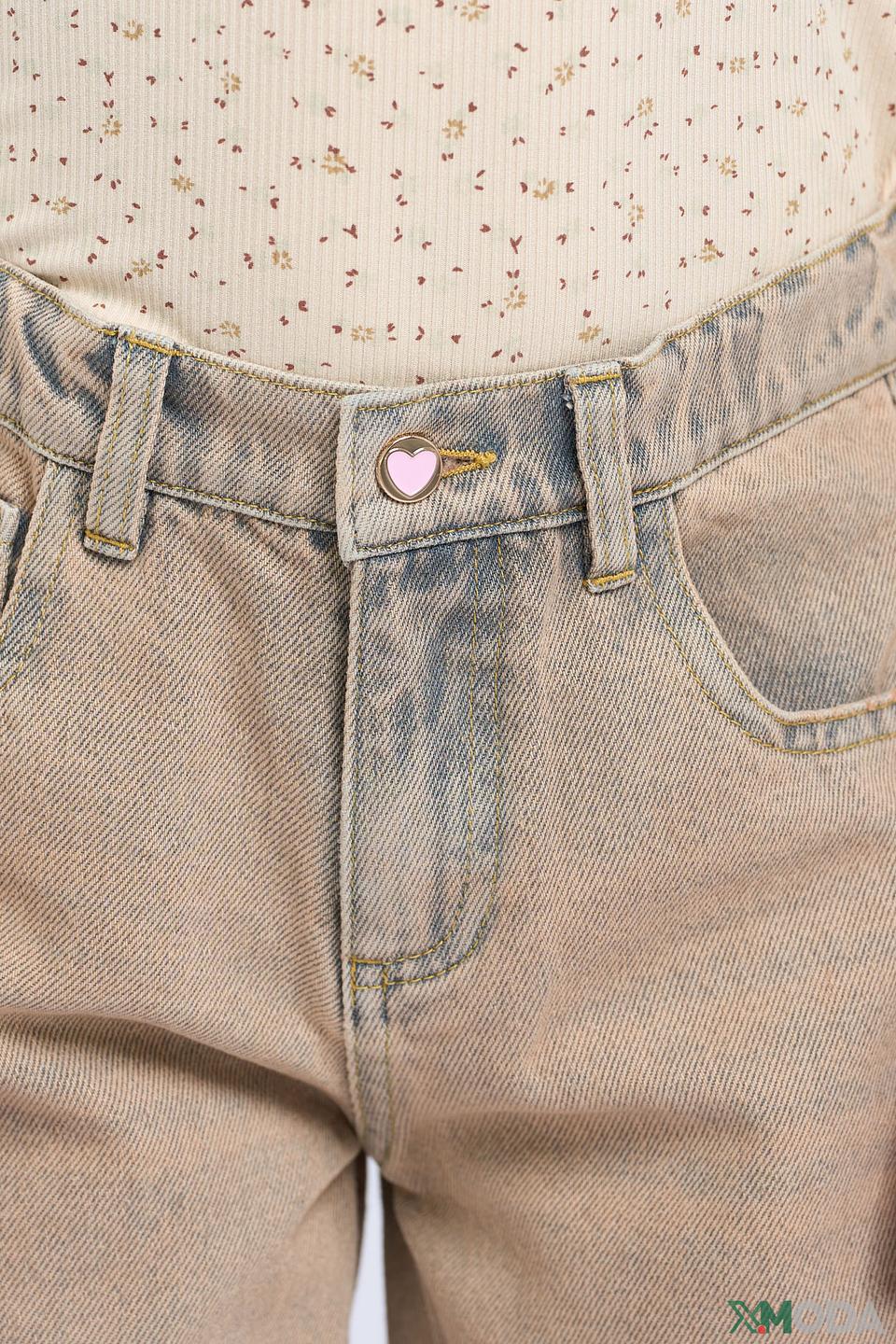Джинсы Choupette широкие бежевые