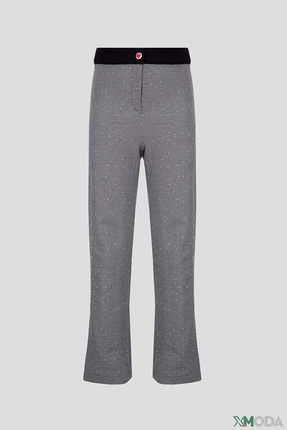 Джинсы Choupette клетка серые