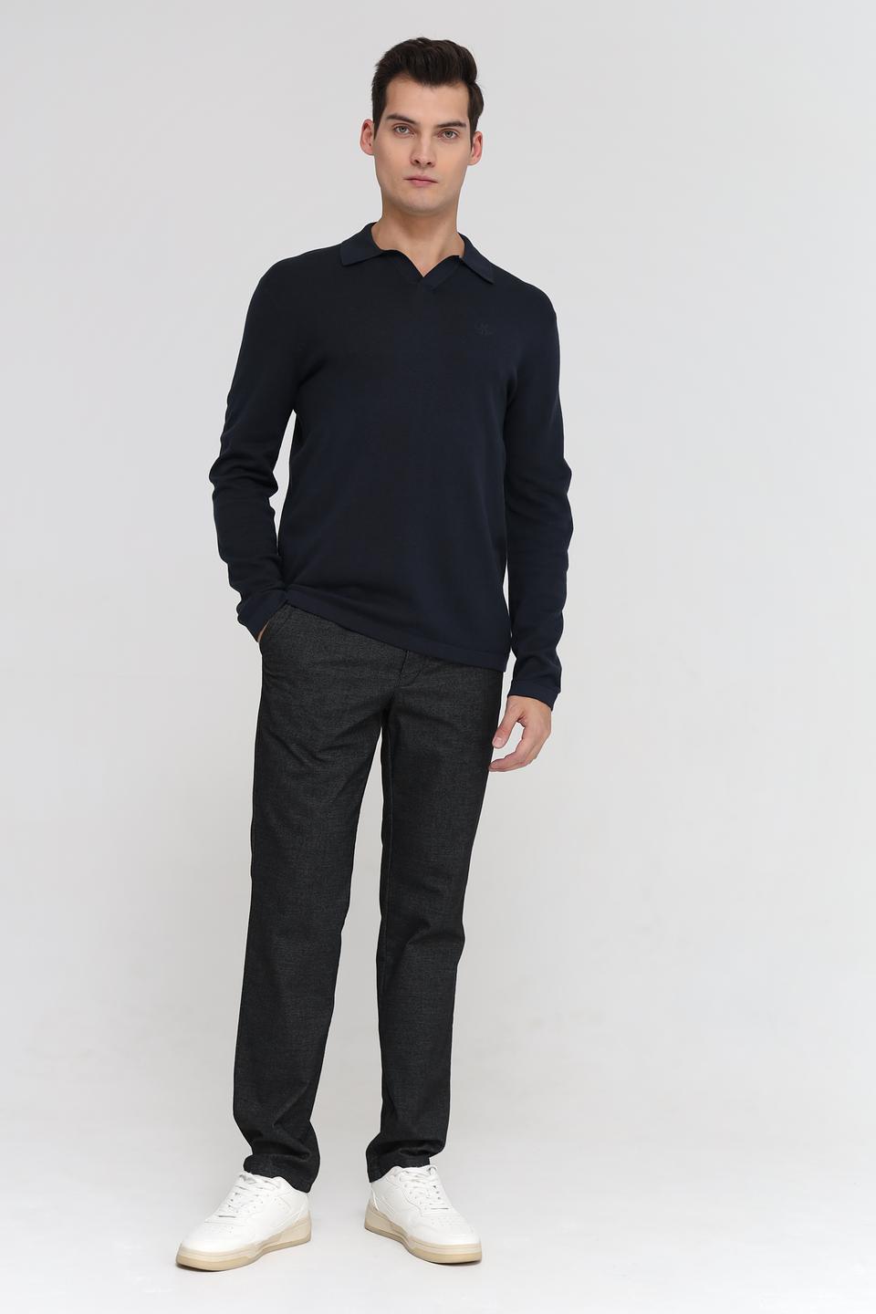 Джемпер Marc O Polo воротник-поло тёмно-синий