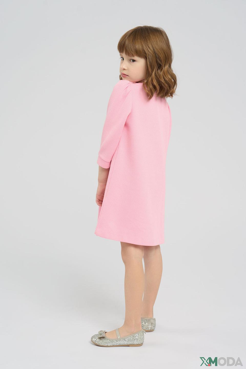 Платье Choupette с щенком розовое