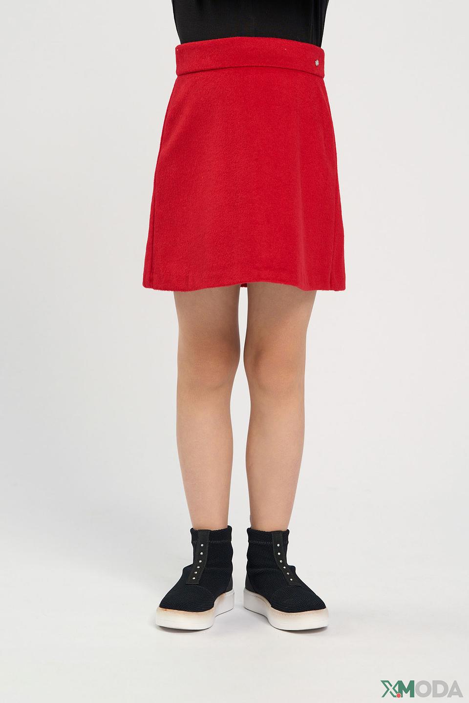 Юбка Choupette детская красная с декором