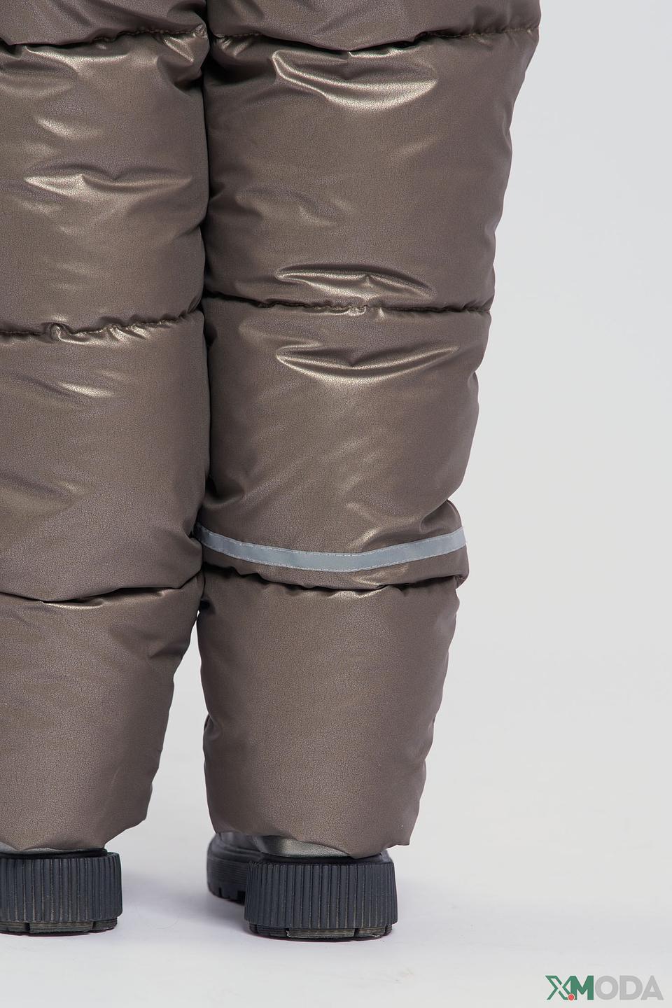 Комбинезон Choupette, Золотистый, с меховой отделкой