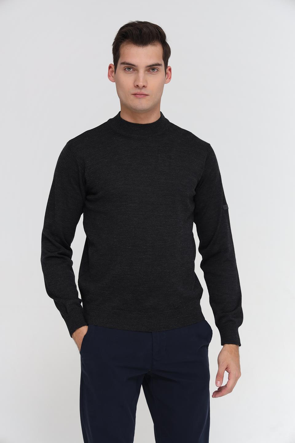 Джемпер Monte Carlo с горлом, черный