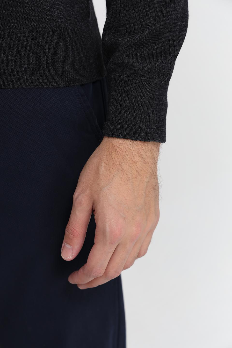 Джемпер Monte Carlo с горлом, черный