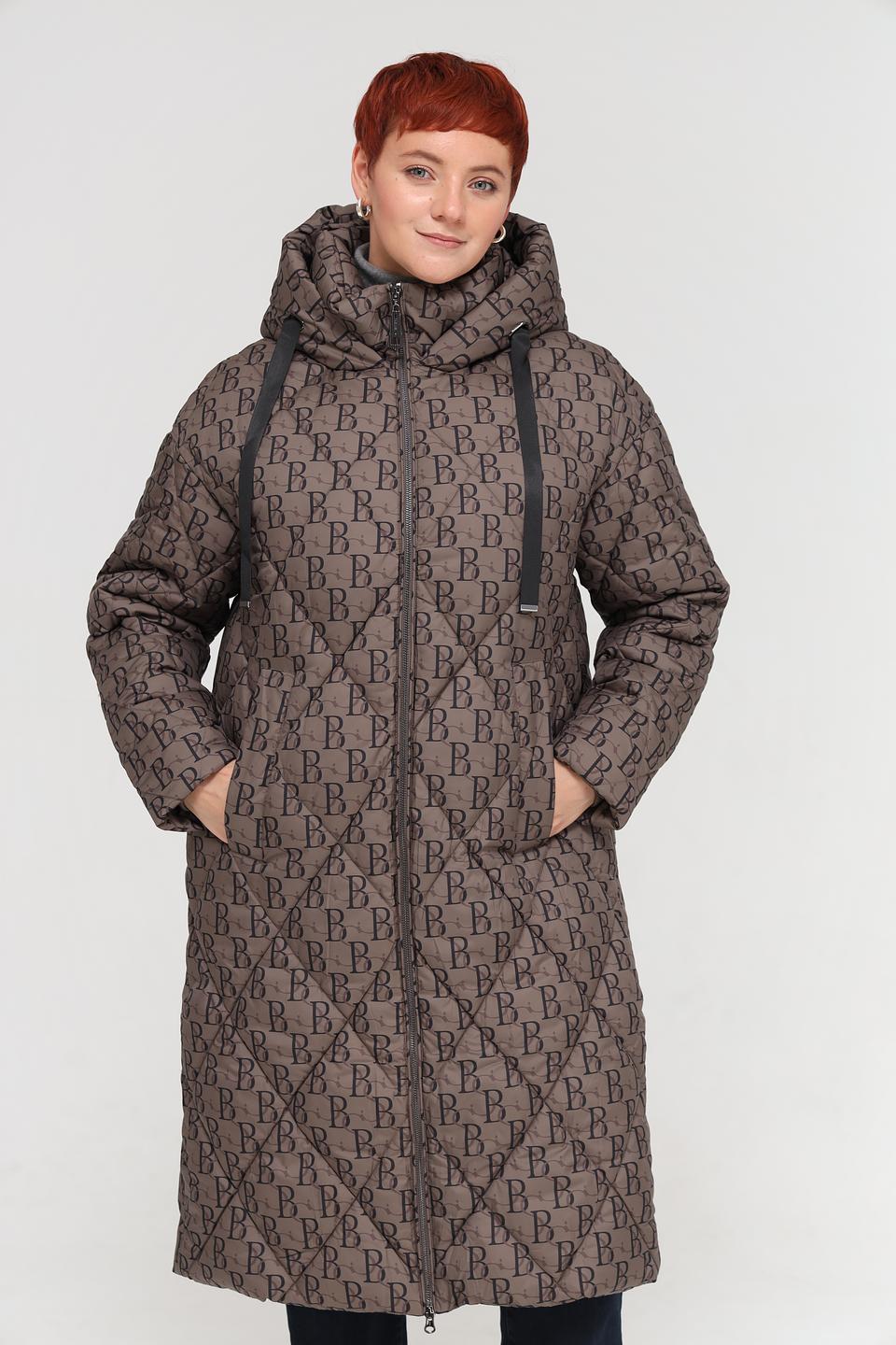 Пальто Beatris степлёное коричневое