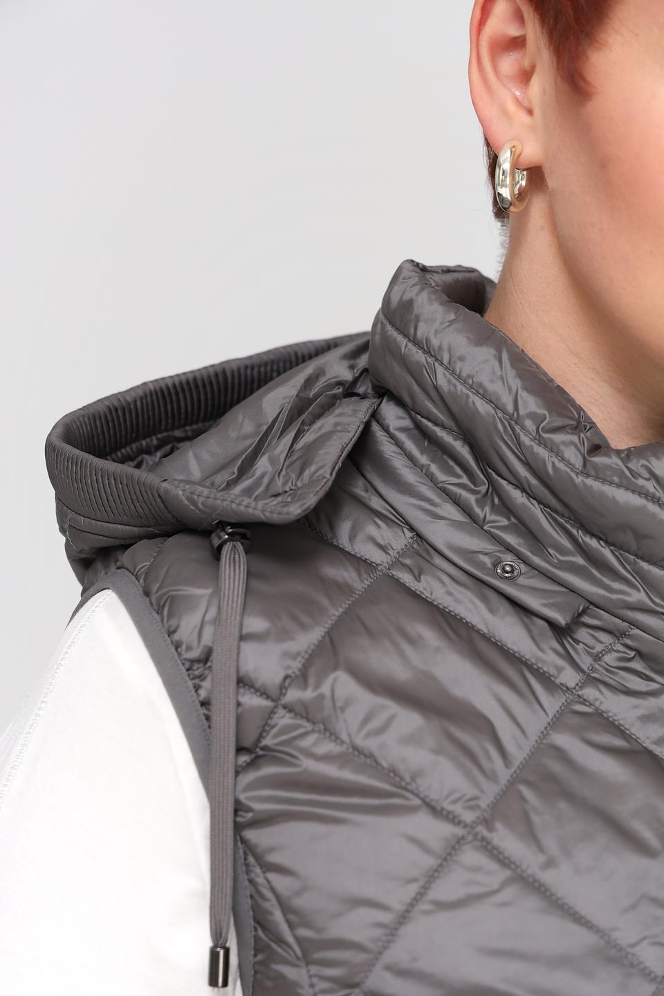 Жилет Lebek стеганый серый