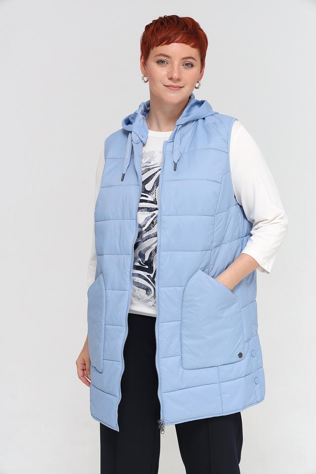 Жилет Lebek стеганый голубой