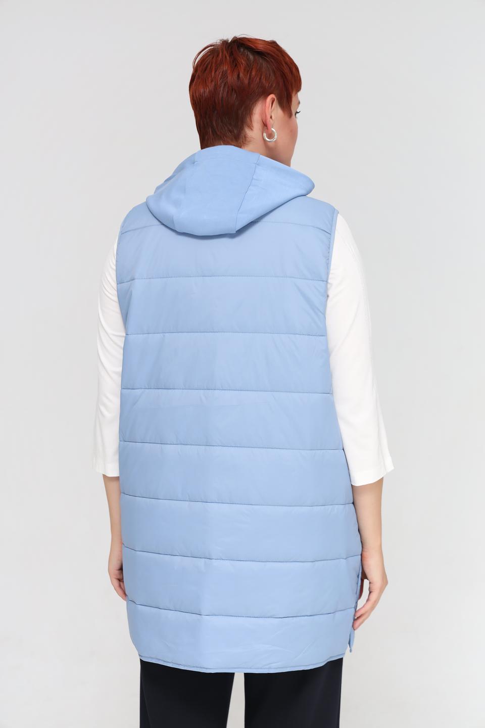 Жилет Lebek стеганый голубой