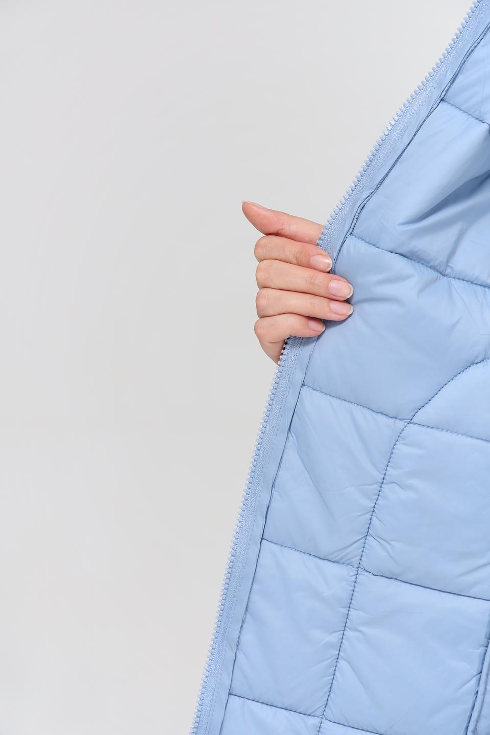 Жилет Lebek стеганый голубой
