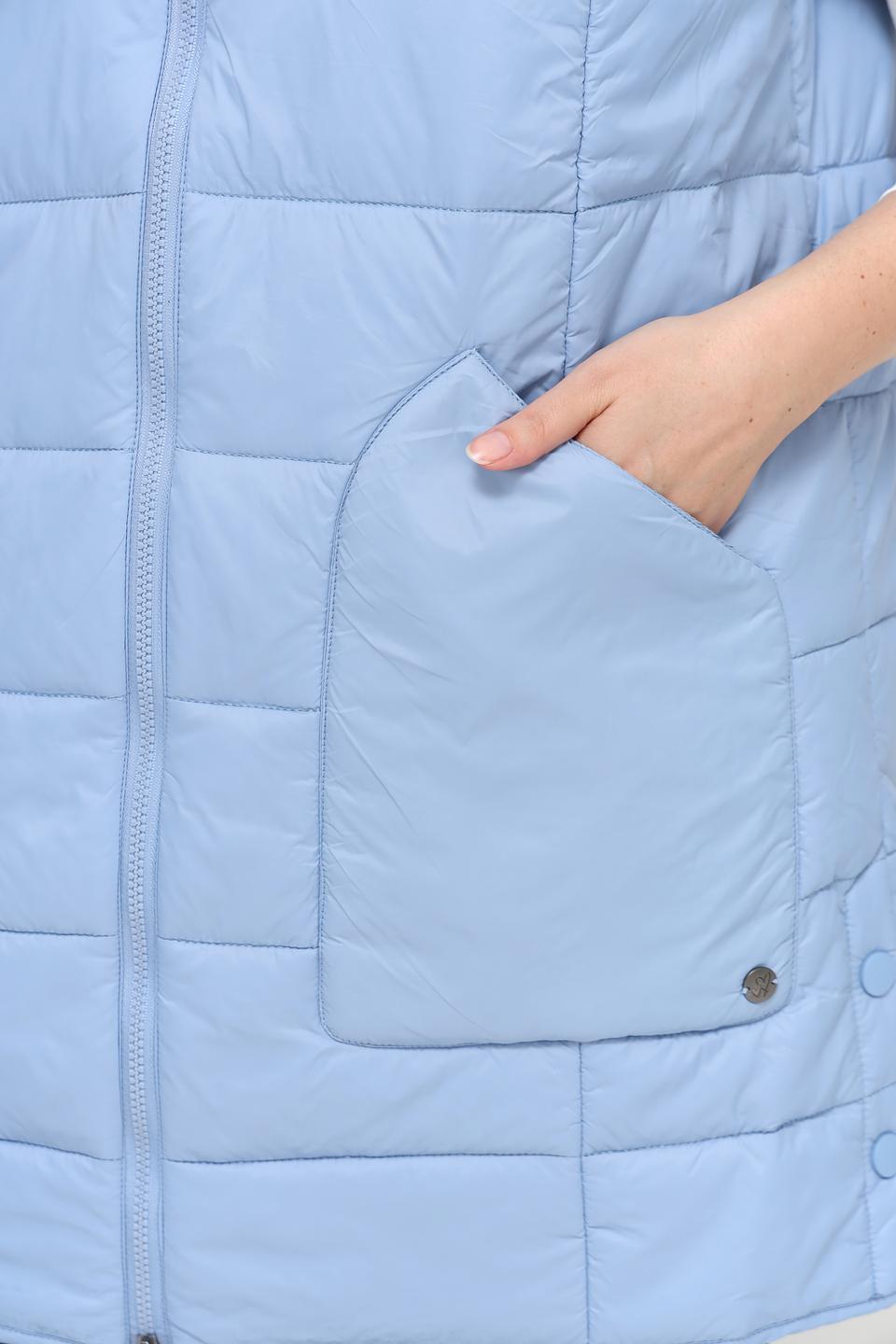 Жилет Lebek стеганый голубой