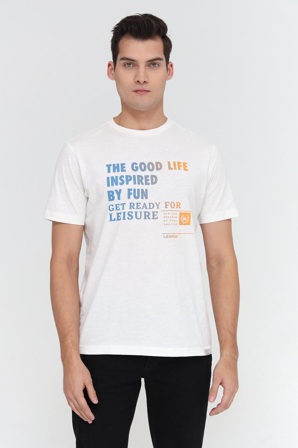 Футболка Lerros с принтом белый