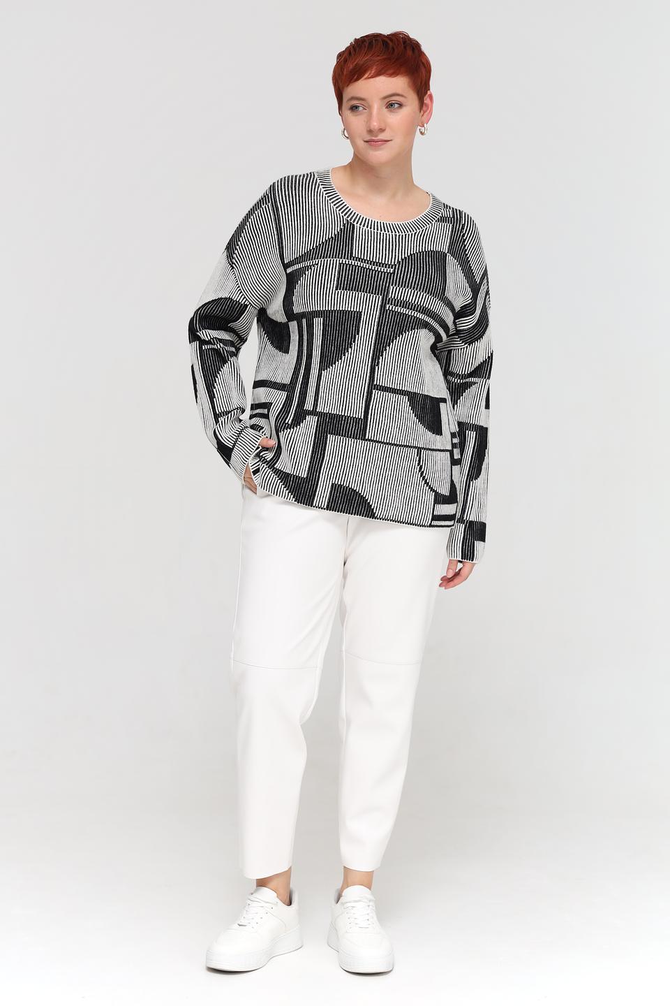 Пуловер Miss Lagotte в полоску