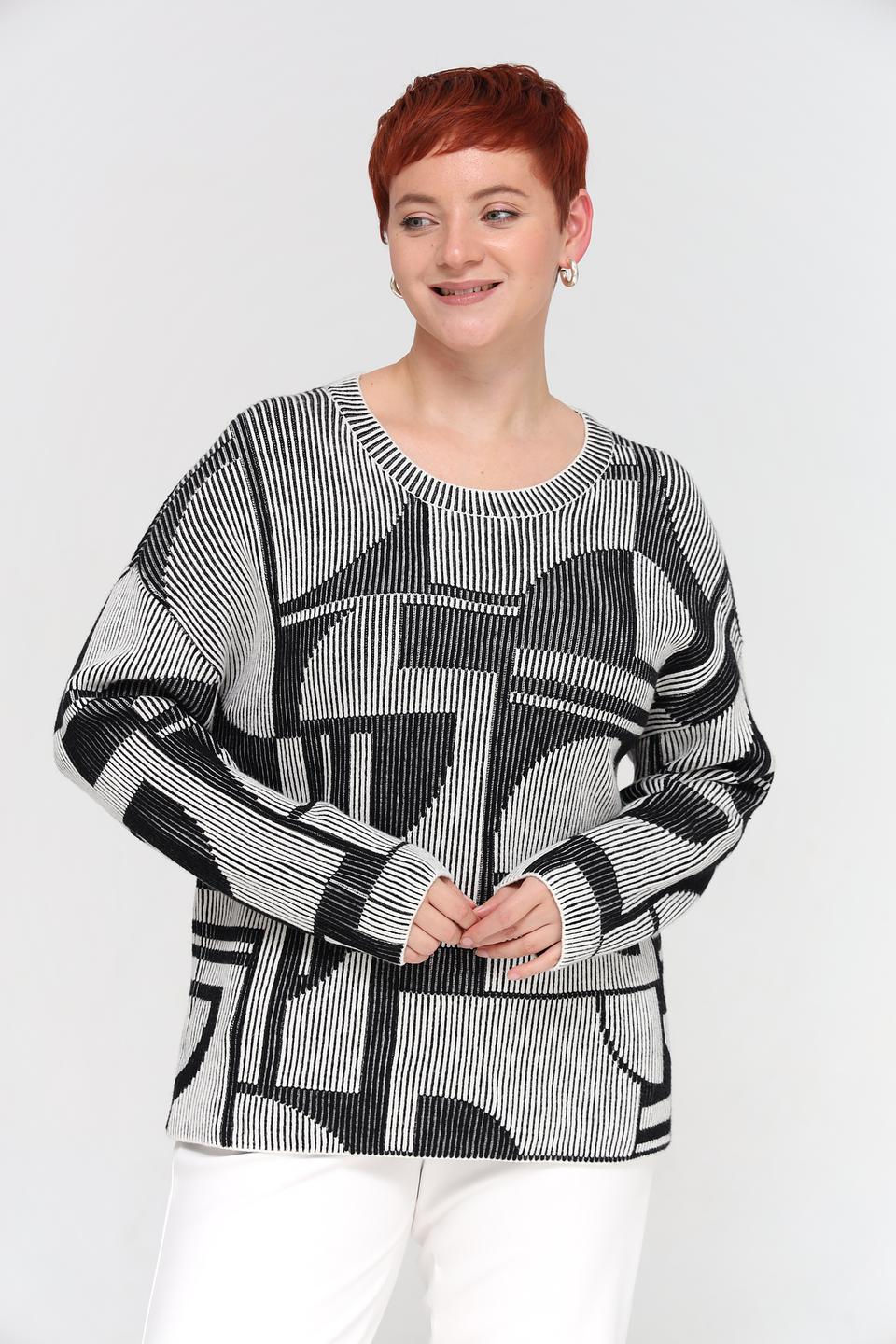 Пуловер Miss Lagotte в полоску