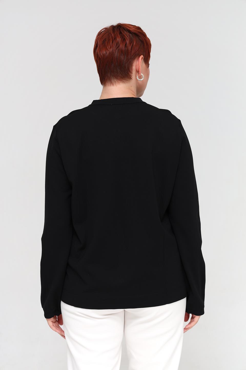 Блуза UNQ с молнией черная