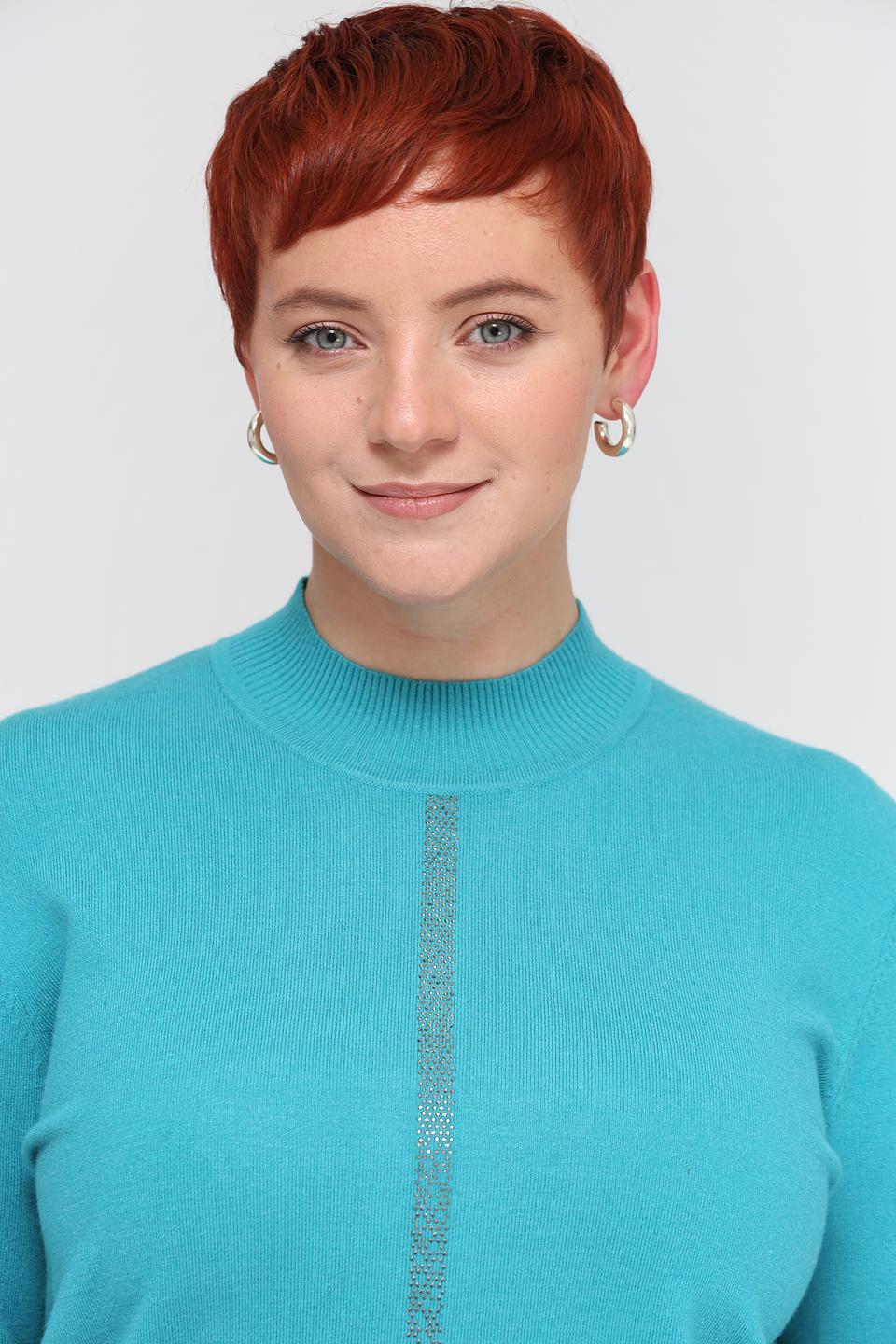 Пуловер Barbara Lebek бирюзовый