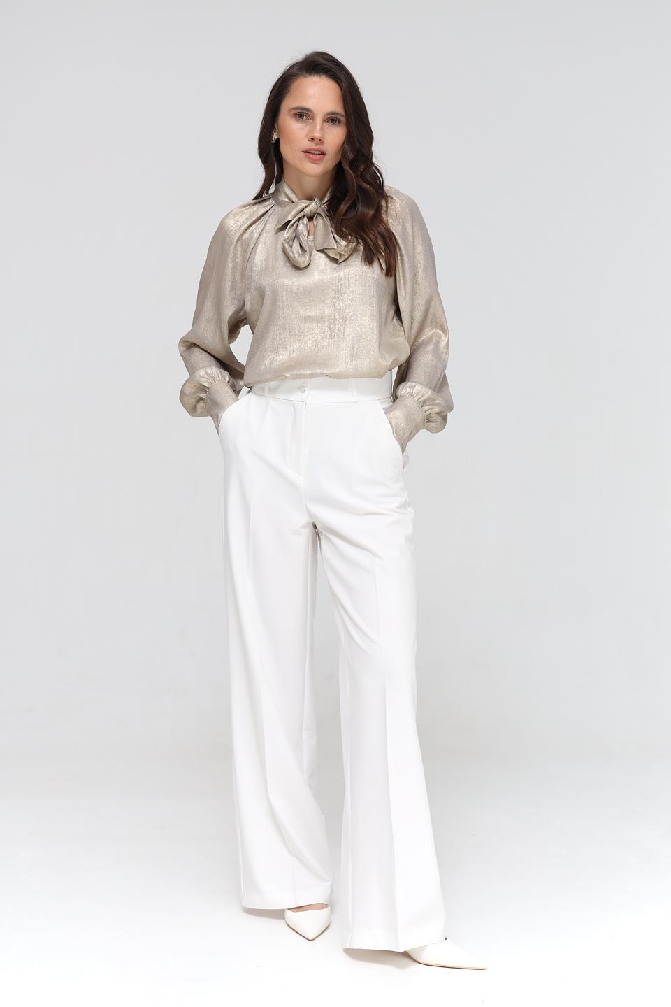 Блуза Taifun с бантом золотистый