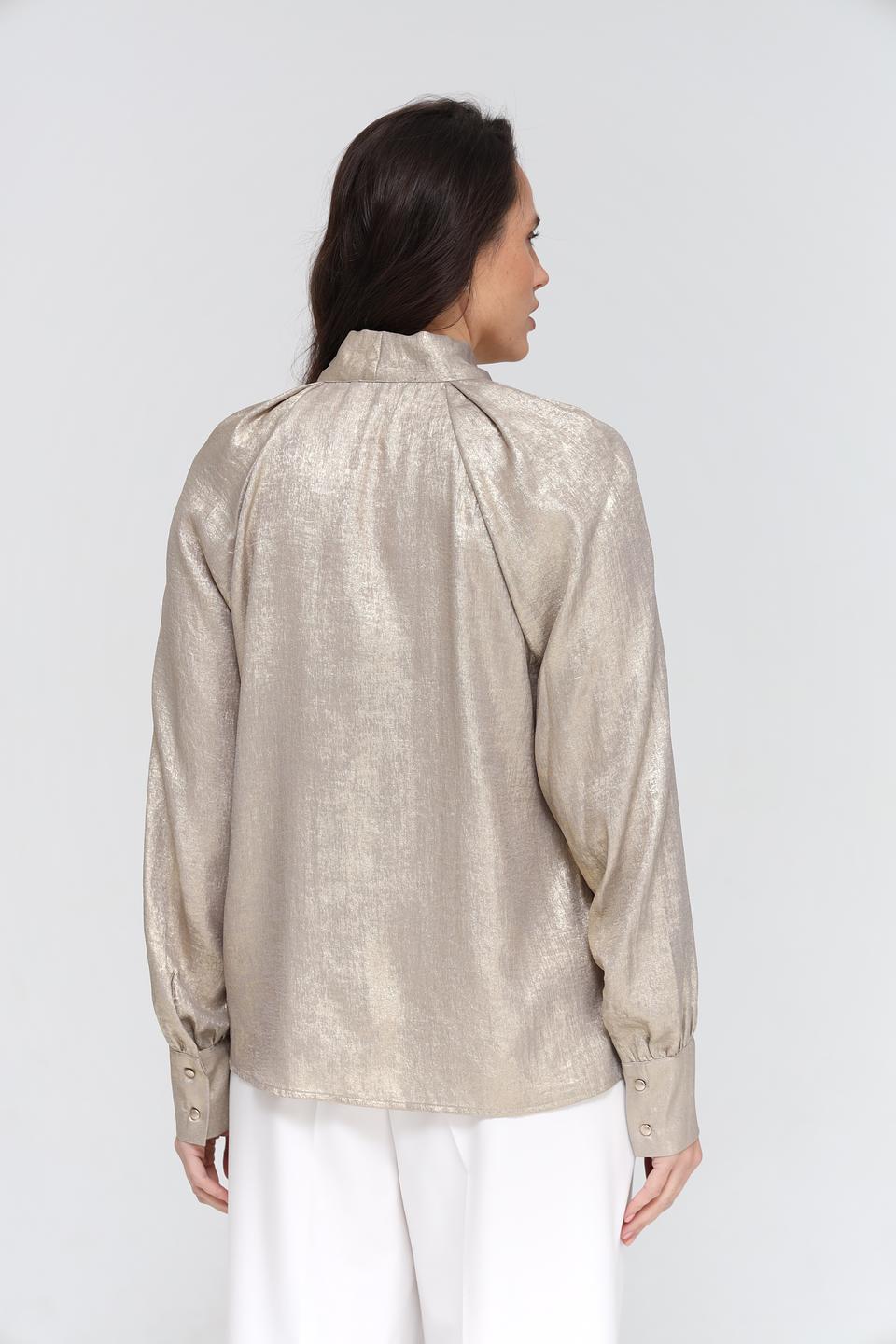 Блуза Taifun с бантом золотистый