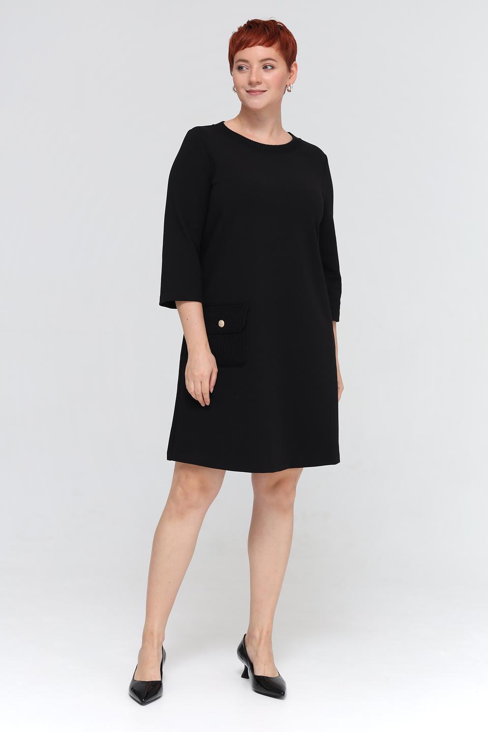 Платье Margittes чёрное с карманом