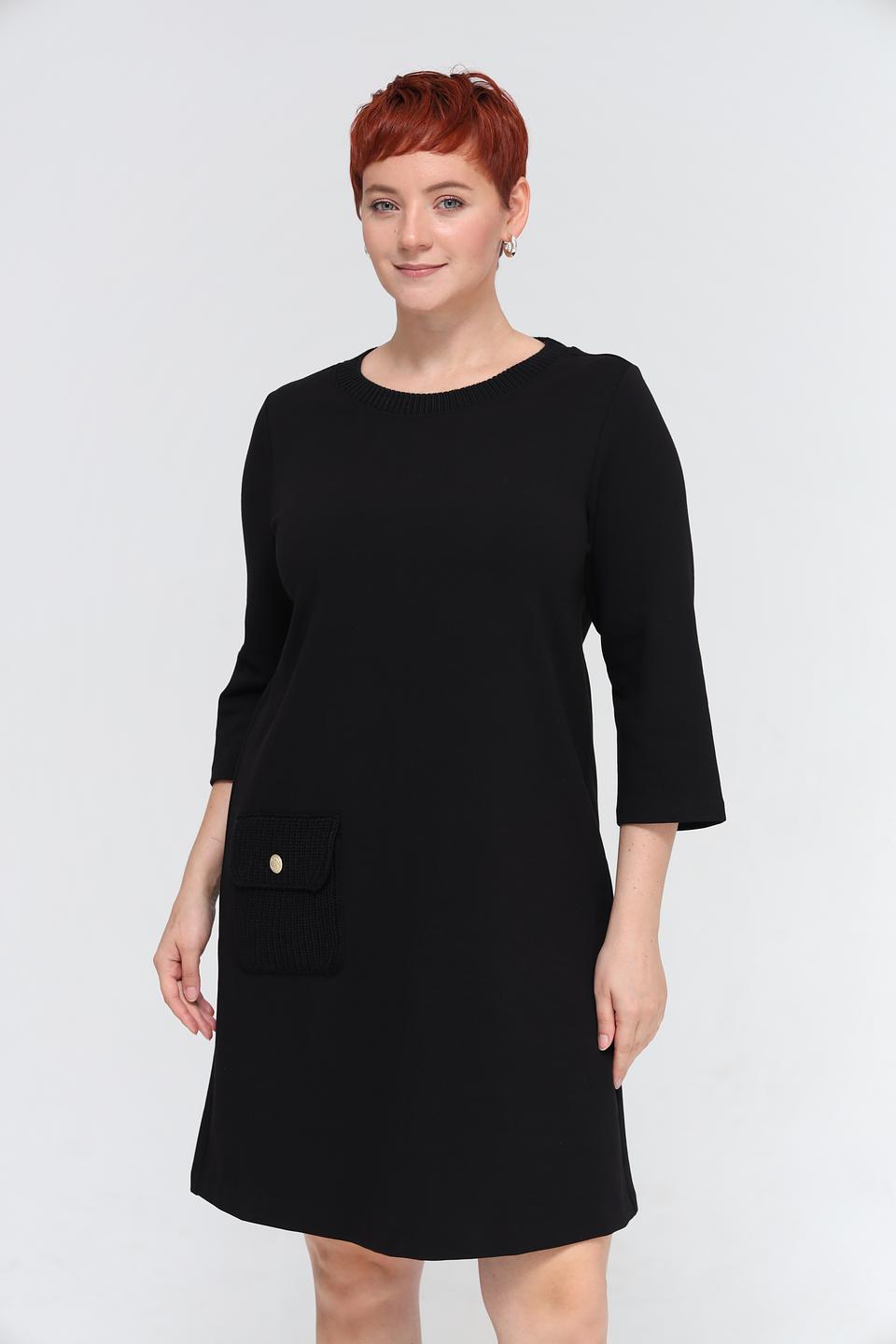 Платье Margittes чёрное с карманом