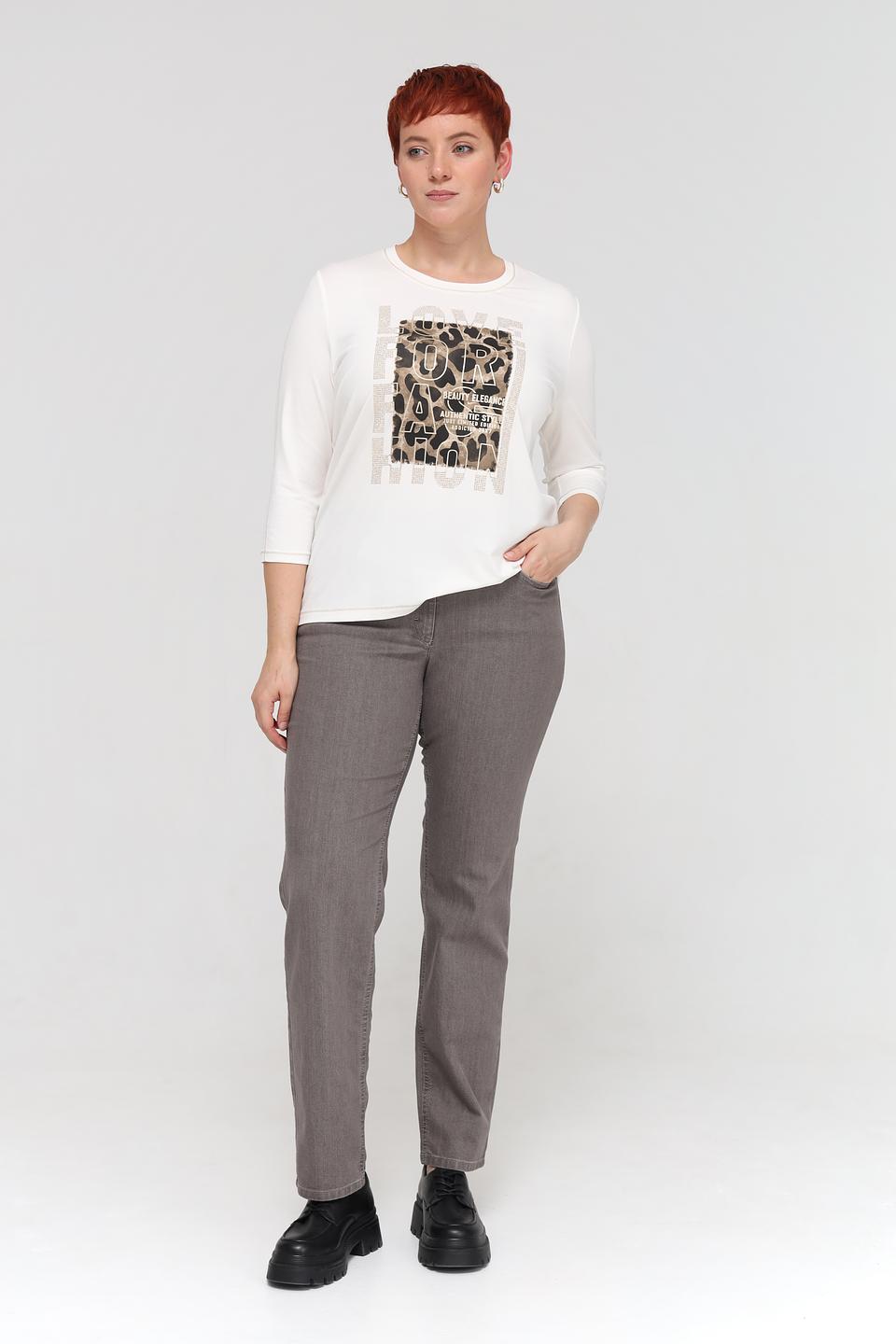 Джинсы ZRS серые прямые