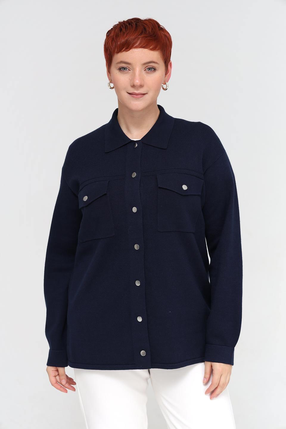Жакет Olsen приталенный синий