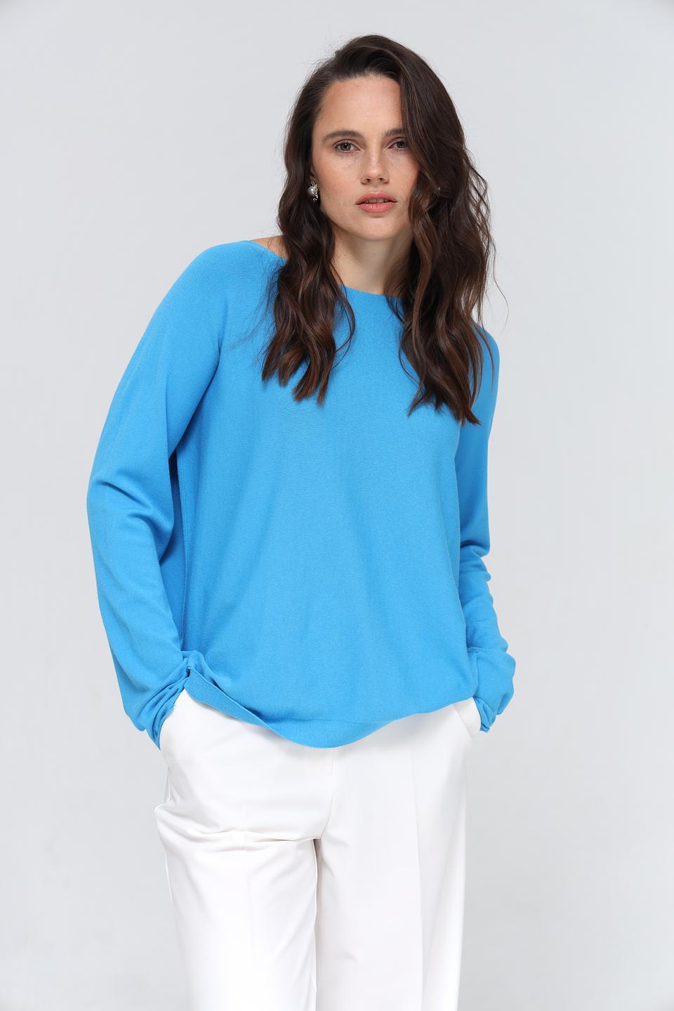 Пуловер Rich and Royal бирюзовый