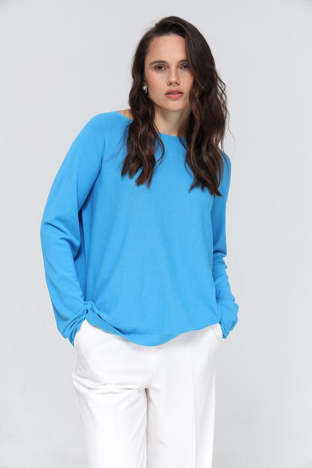 Пуловер Rich and Royal бирюзовый