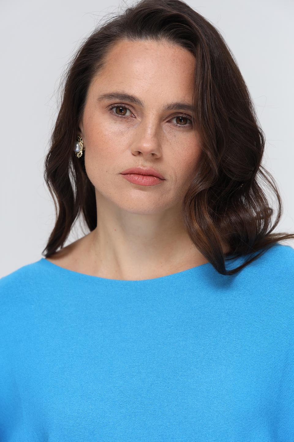 Пуловер Rich and Royal бирюзовый